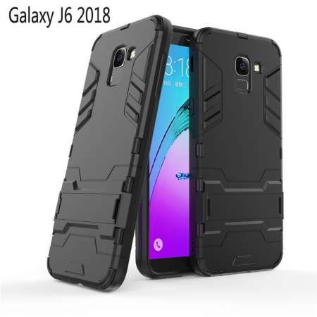 เคส For Samsung Galaxy J6 2018 Kickstand 2 In 1 Protective Phone Case Shockproof Armor Cover