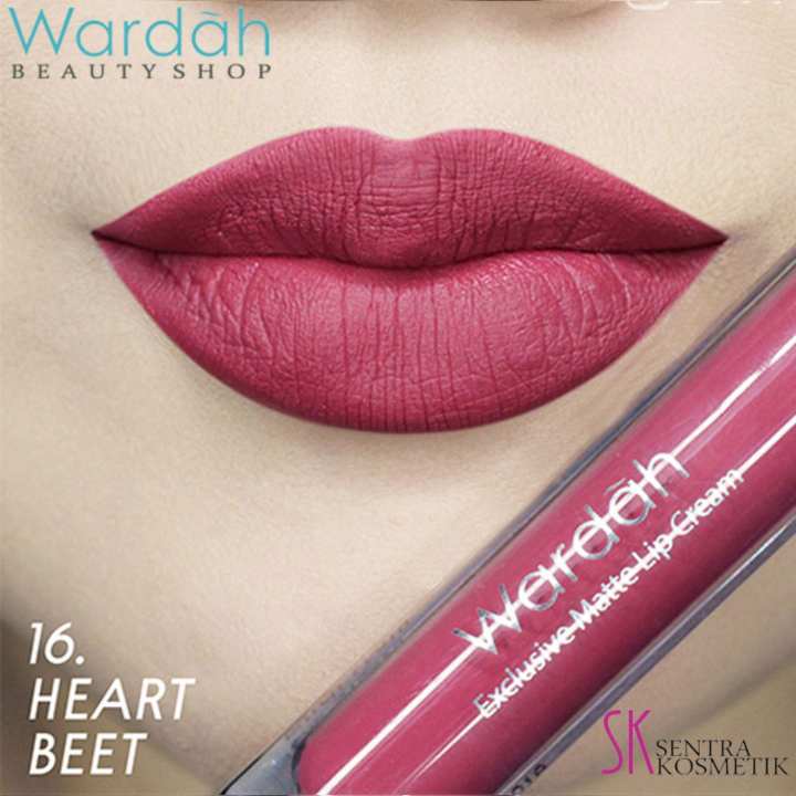 Wardah Exclusive MATTE LIP CREAM No 16 - HEART BEET