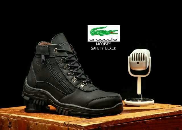 sepatu boots safety crocodile morisey kerja proyek hiking touring lapangan