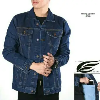 jaket jeans blue black