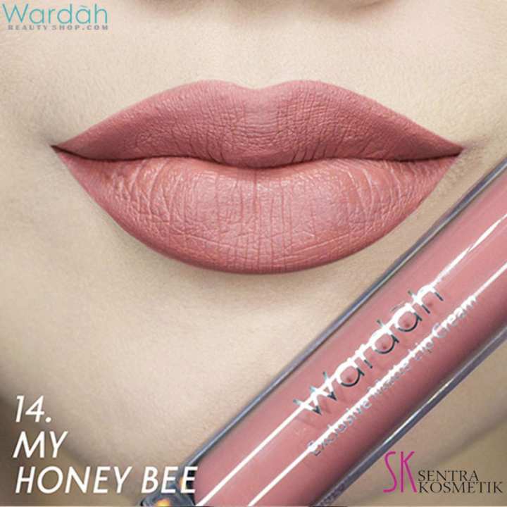 Wardah EXCLUSIVE MATTE LIP CREAM No 14 - MY HONEY BEE