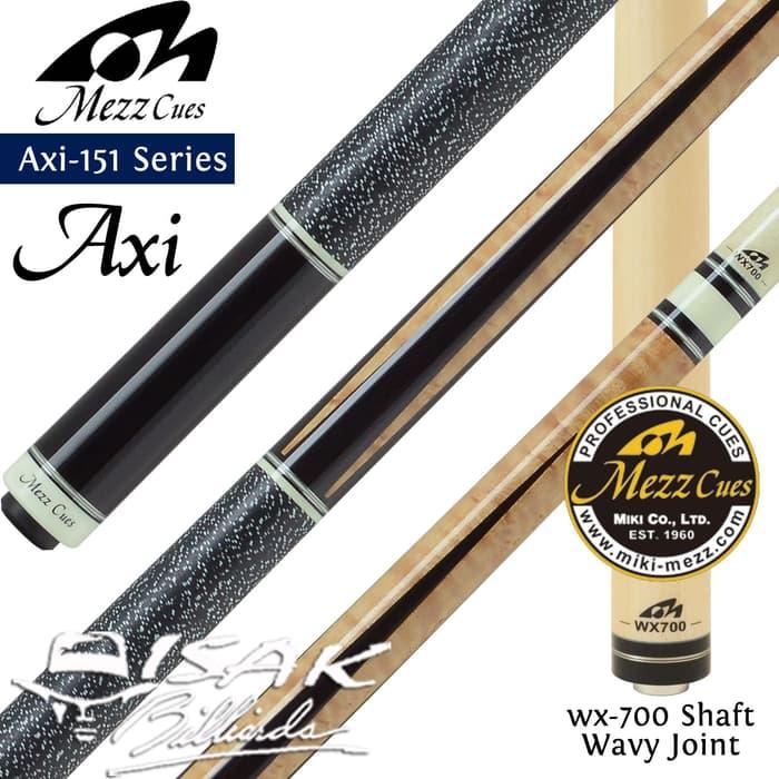 Mezz Axi-151 Cue - WX700 Wavy Joint Kamui Billiard Stick Biliar