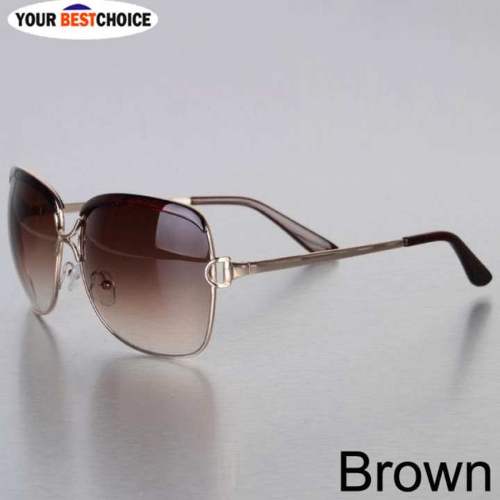 YBC Women bingkai logam Sunglasses Alloy kaki kacamata