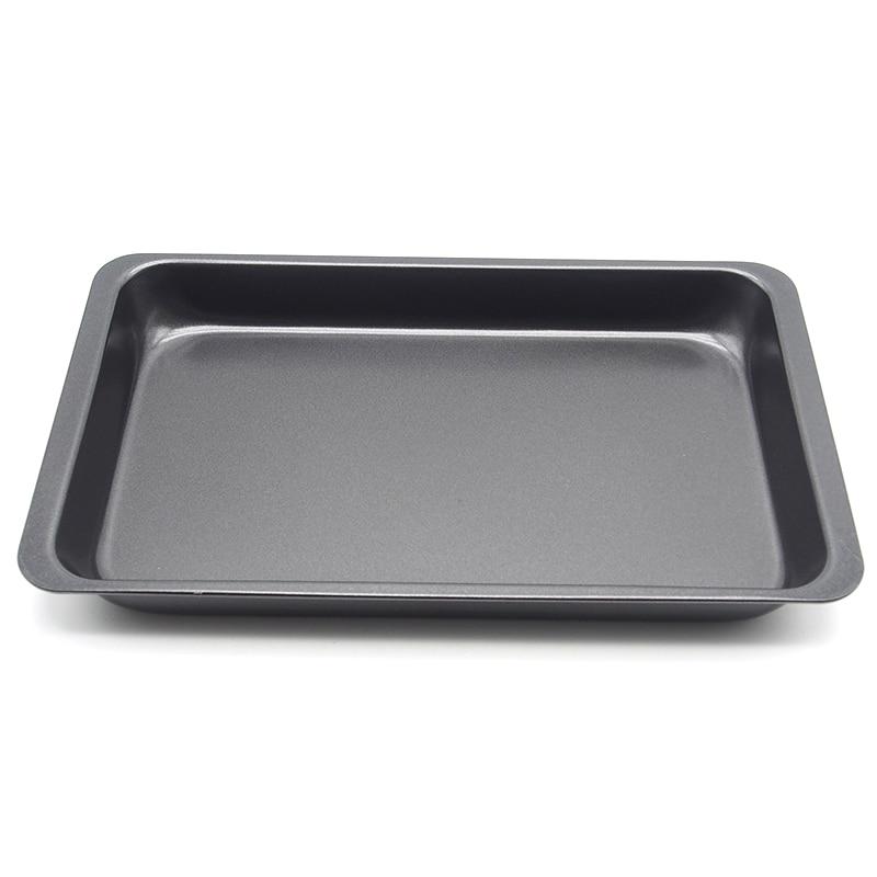 Chảo Nướng Hình Chữ Nhật 11-Inch Khay Bánh Mì Rộng Cánh Gà Nướng Khuôn Bánh Đĩa Bánh Dụng Cụ Làm Bánh Chống Dính