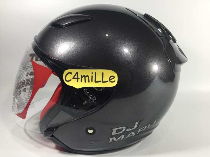 Helm KYT Dj Maru Solid Gun Metal \/ Abu Tua  Lazada Indonesia