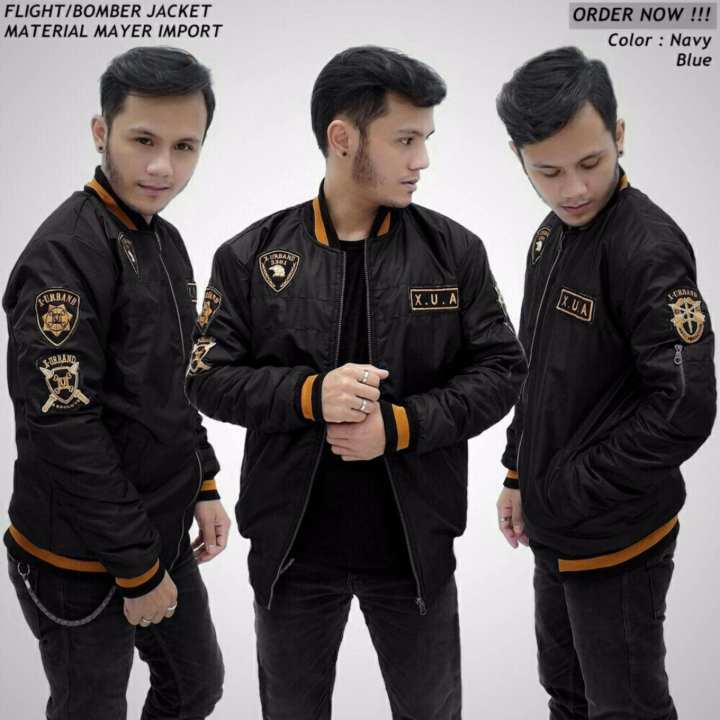 Jaket bomber pria XUA: Membeli jualan online Jaket Bomber