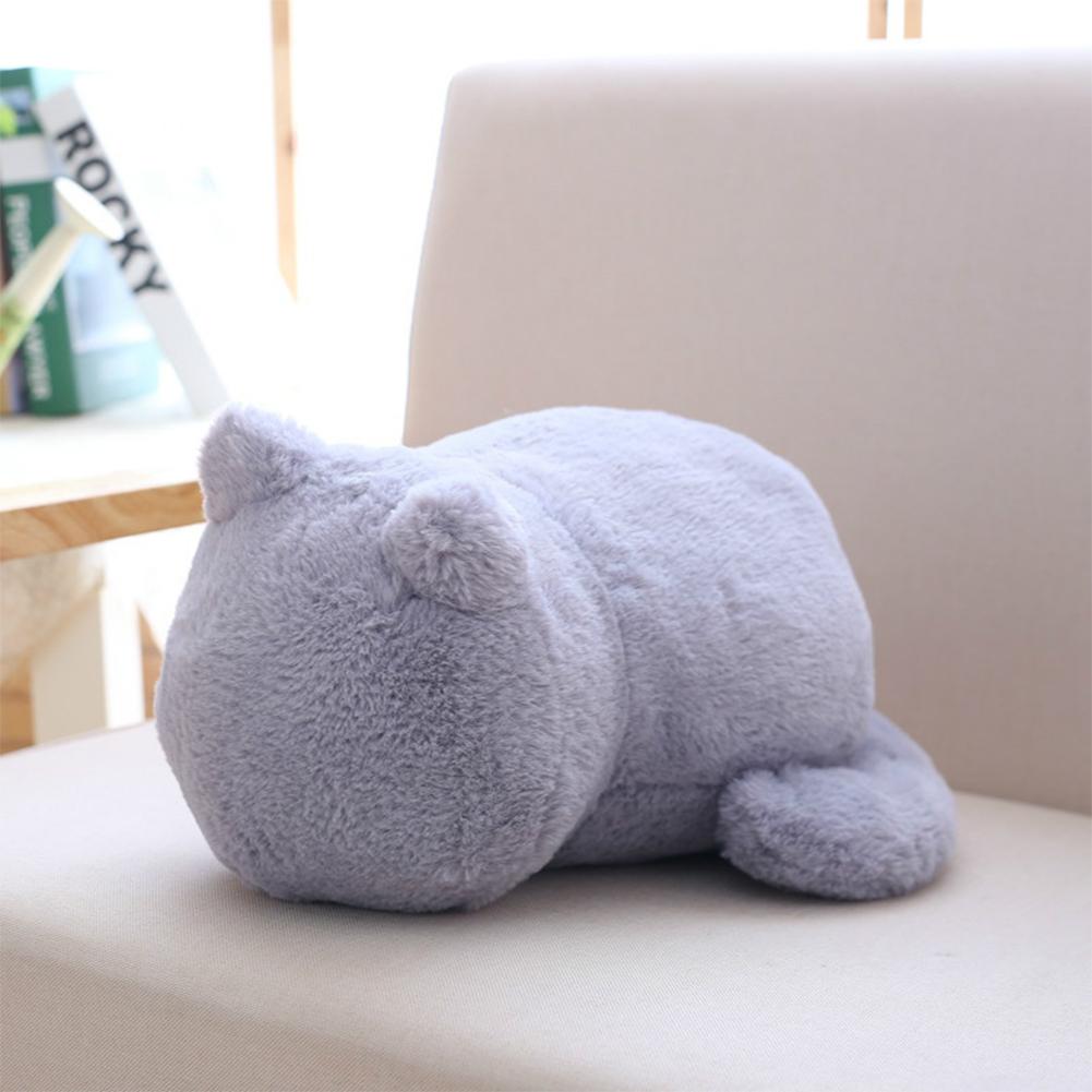 MG 1Pc Cute Cartoon Cat Plush Cushion Pillow Back Shadow Cat Animal Toy Girfriend Gift Home Ornament