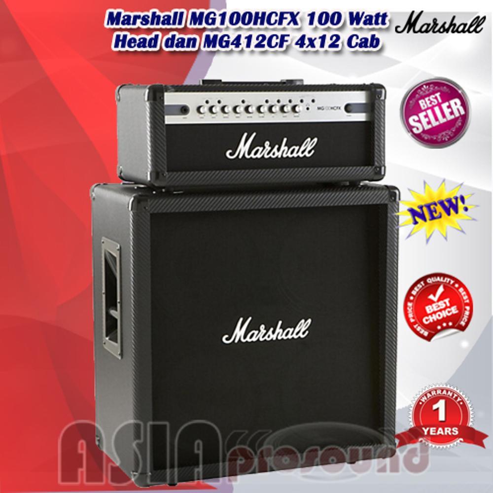 marshall mg100hcfx 100w head with mg412cf 4x12 cab