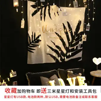 Background Cloth INS Cloth Wall Cloth Online Celebrity Tapestry Room Decorative Bedside Decoration Wind Wall Rentals Transformation