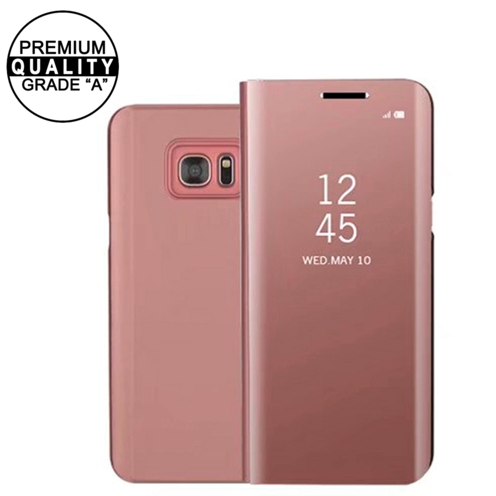Samsung Original Clear View Standing Cover Samsung Galaxy S8 Biru CASE SAMSUNG GALAXY S7 EDGE CLEAR VIEW STANDING FLIP COVER
