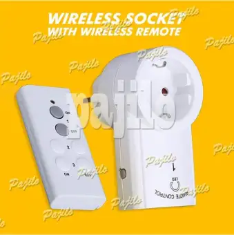 Stop Kontak Remote Control Switch On Off Wireless Remote Colokan Listrik Remot Steker Saklar Remot Tanpa Kabel Stop Contact