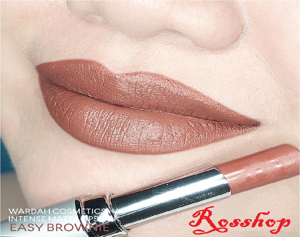 wardah lipstick easy brownie