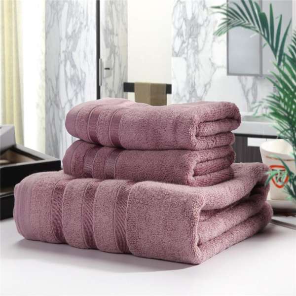 Bộ Chăn Ga Gối Cotton 3 PC Face Tay Tắm Bathroom Towels Set Khăn Tắm Khăn Mặt Ba Mảnh