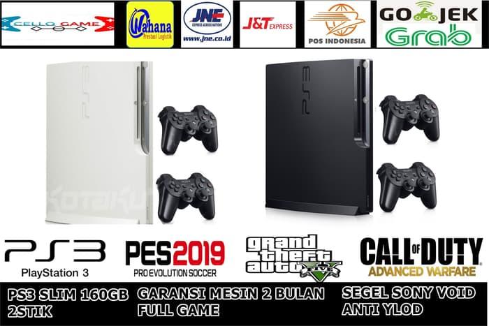 SONY PS3 SLIM OFW 160GB FULL GAME 2STIK PAKET LENGKAP FULL GAME
