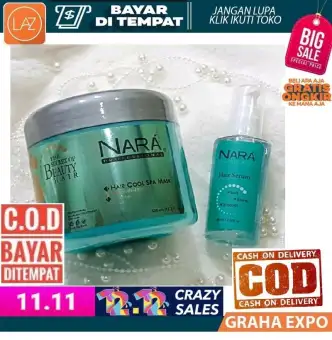 Nara Professional Hair Mask Dan Serum Set 2 In 1 Masker Rambut Isi