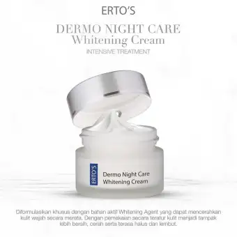 ERTOS Dermo Night Care Whitening Cream - Krim Malam - ERTO'S Skincare