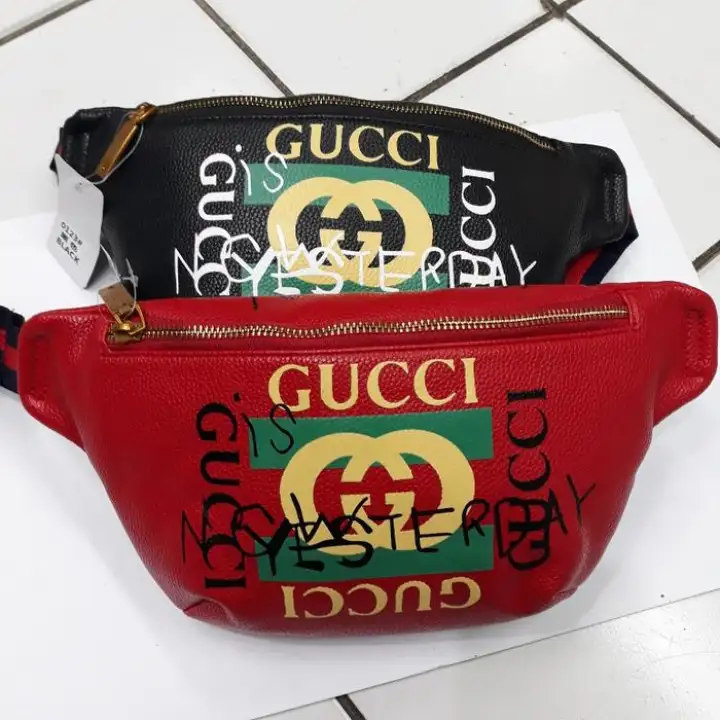 gucci logo sling bag