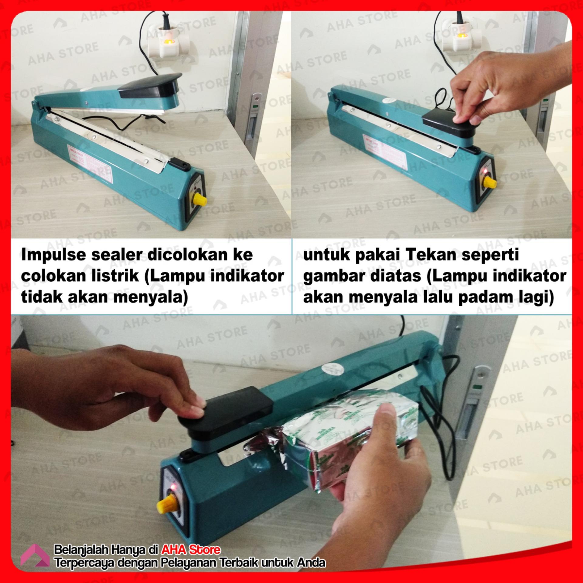 Q2 Impulse sealer PFS- 200 Alat Press Plastik 20 CM - Biru | Lazada Indonesia