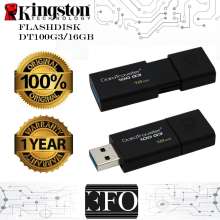 Kingston DT100G3 16GB DataTraveler USB3.0 Flashdisk ORIGINAL Garansi 1 Tahun