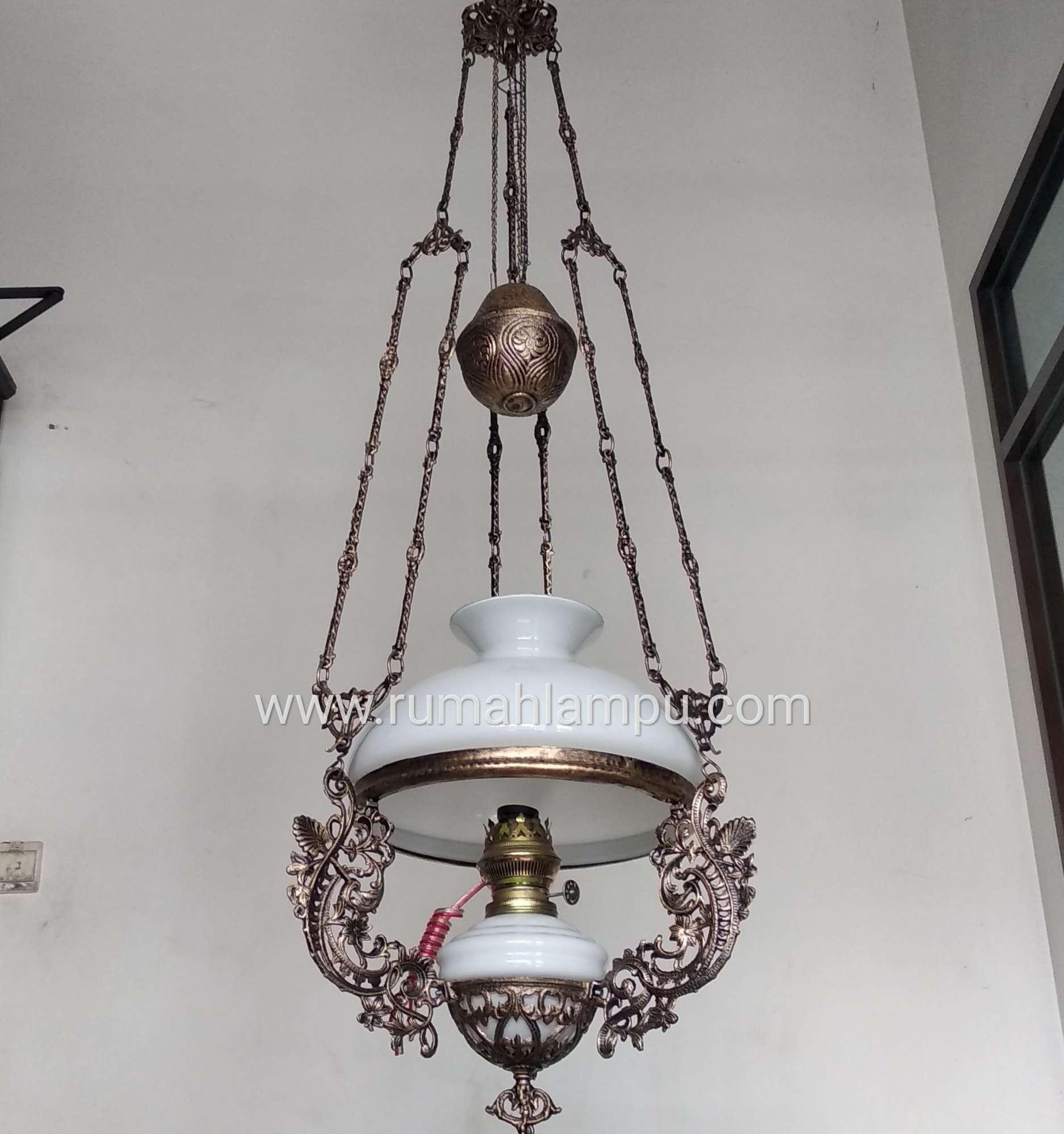 Lampu Gantung Hias Klasik Jawa Betawi Antik Katrol Kerek Uk R28 Lazada Indonesia