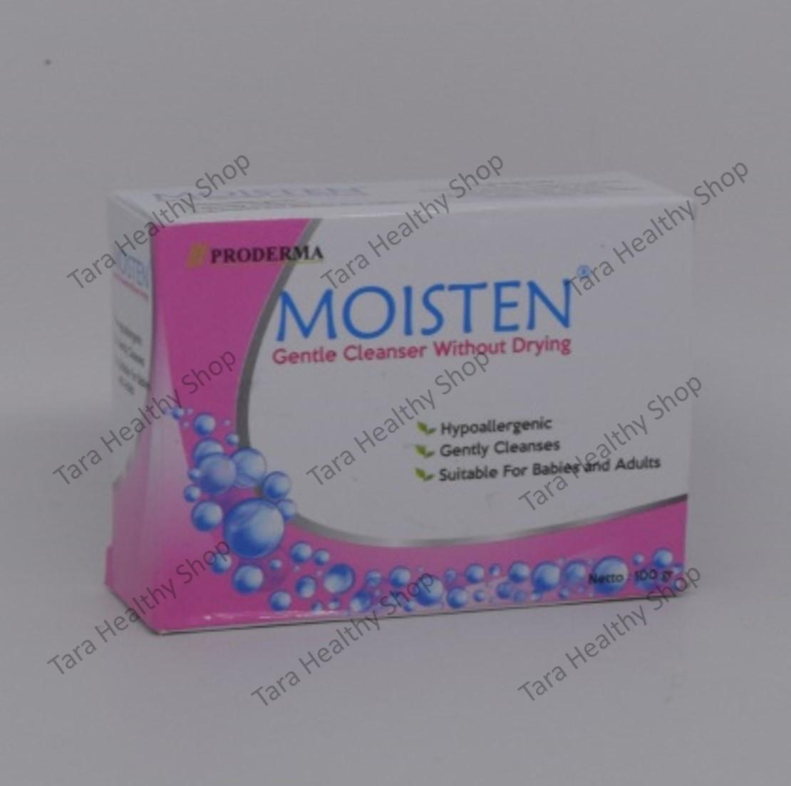 Proderma Moisten Bar 100 gram Sabun Untuk Membersihkan Melembabkan
