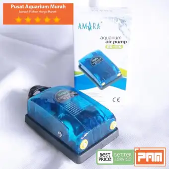 Mesin Gelembung Udara Aquarium Amara Bs 410 Bs410 Aerator 2 Lubang