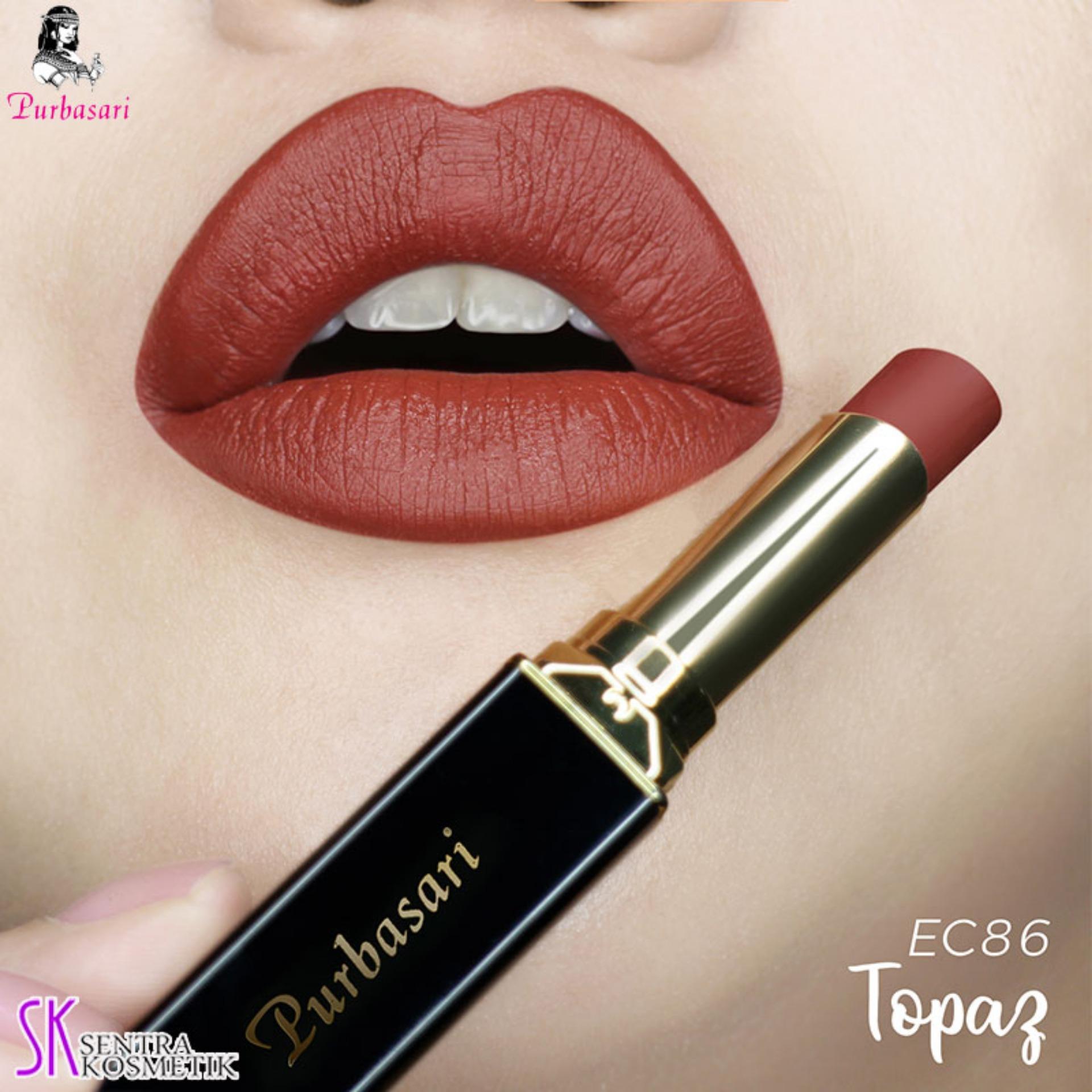 PURBASARI Lipstick Color Matte 86 TOPAZ Lazada Indonesia