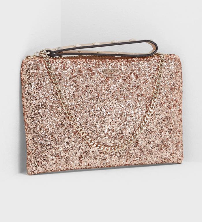 guess glitter purse