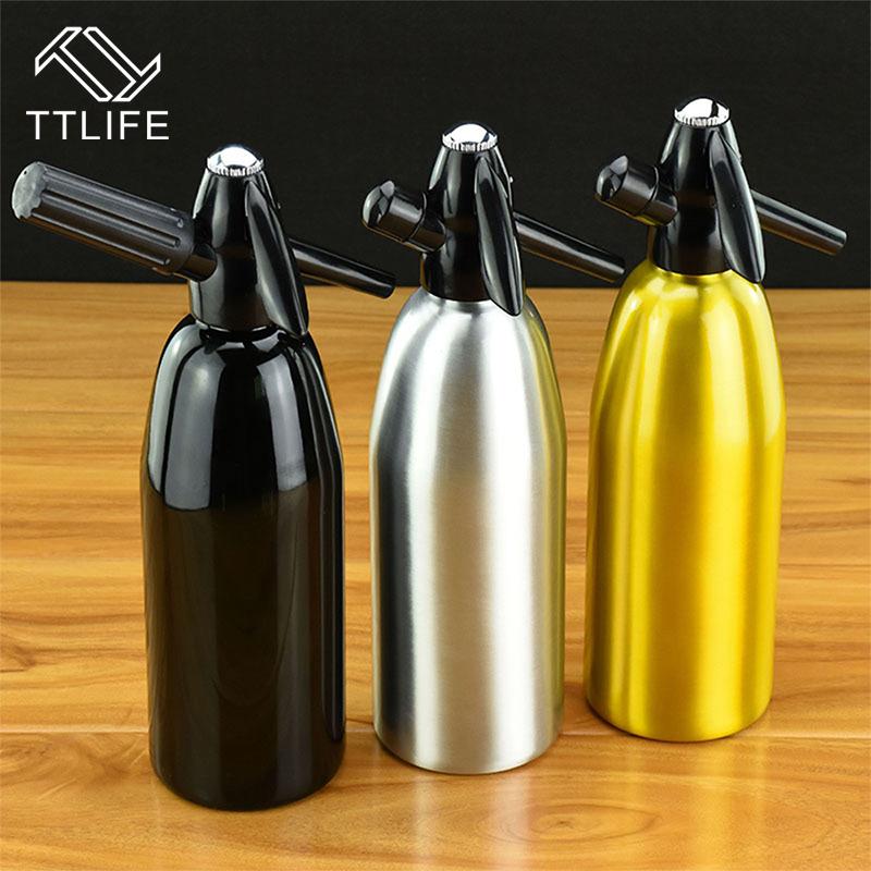 2018 Hot Selling 1.0L Home Made Aluminum Soda Siphon Soda Water Machine Juice Soda Drink Beverage Soda Machine