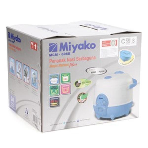 Rice Cooker Miyako MCM-606B Penanak Nasi 3 In 1 Magic Com 0.6 