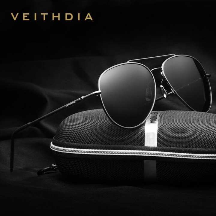 Veithdia Kacamata  Aviator Pilot Polarized Sunglasses 