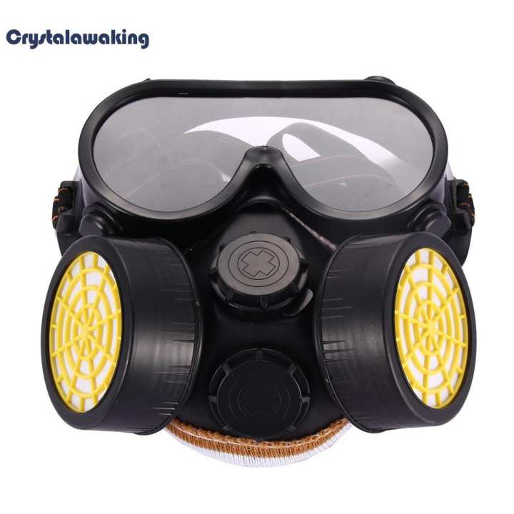 Gas Industri Kimia Anti Debu Masker Set Kacamata Melukis 