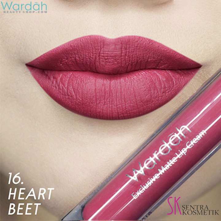 Wardah EXCLUSIVE MATTE LIP CREAM No 16 - HEART BEET
