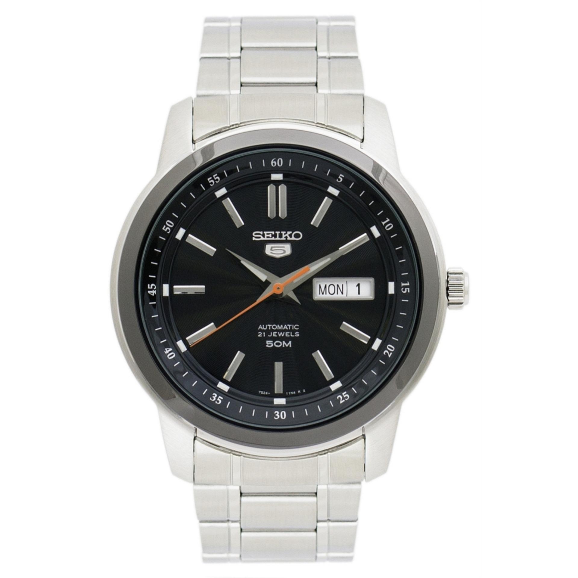 Jam Tangan Pria Seiko 5 Original Garansi Resmi SNKM89 SNKM89K1 Strap  Stainless Steel Silver | Lazada Indonesia