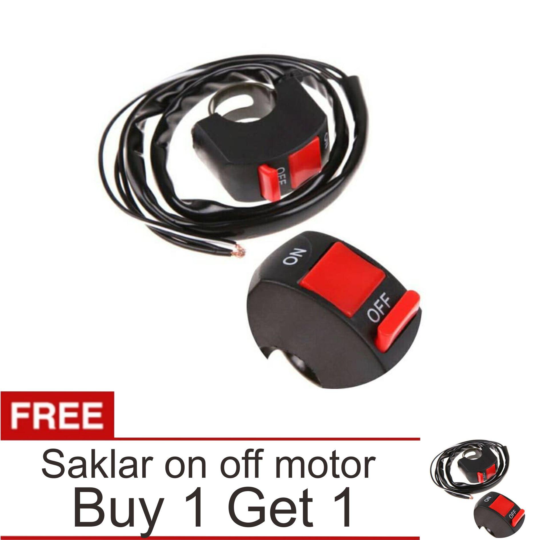 Lanjarjaya Saklar On Off Lampu Motor Model Stang + Buy 1 Get 1