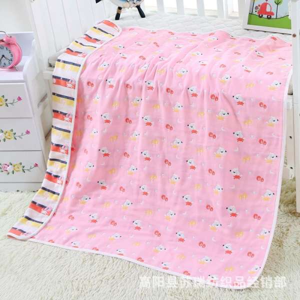 [Chăn Trẻ Em + Khăn Trẻ Em] 100% Cotton Sáu Lớp Dệt Nổi Vải Xô Chăn Trẻ Em Tắm, Khăn Tắm Trẻ Em Chăn Mỏng Đắp Mùa Hè 100% Cotton Chăn Đắp