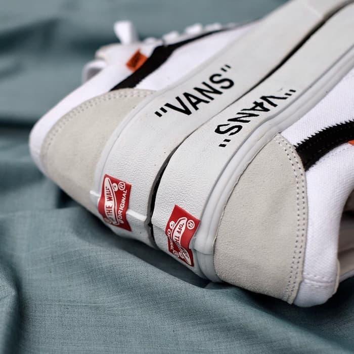 Off white x vans old skool custom virgil outlet abloh