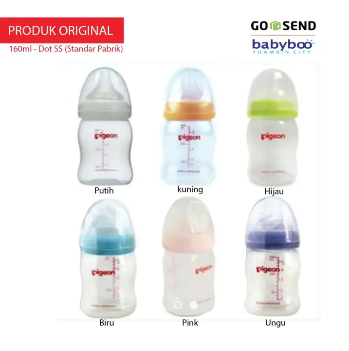 Botol Susu Bayi Pigeon 160ml Peristaltic Plus Wide Neck 160 Ml Lazada Indonesia