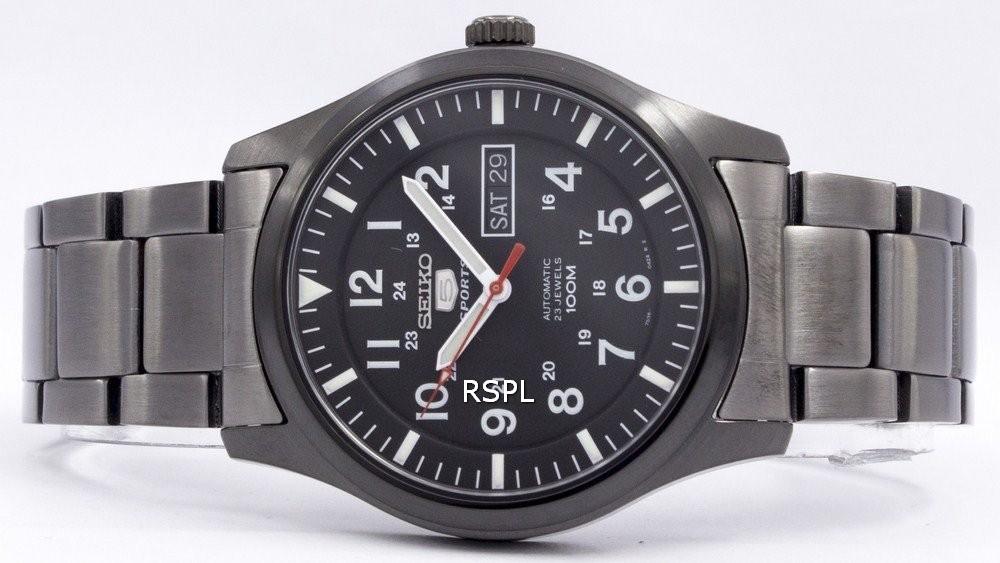 Jam Tangan Seiko 5 Sports SNZG17K1 Automatic Black Dial Stainless Steel  Bracelet Original Garansi Resmi | Lazada Indonesia