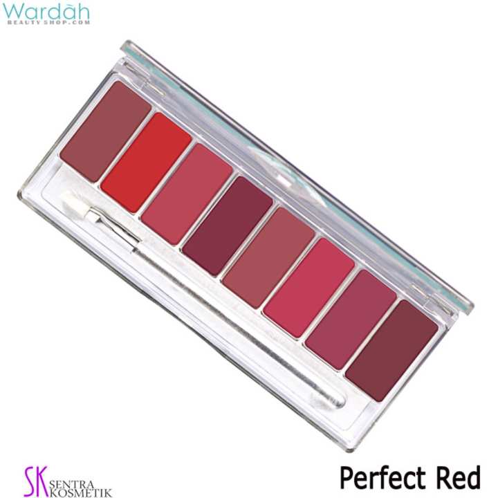 Wardah Lip Pallete Perfect Red: Membeli jualan online Set