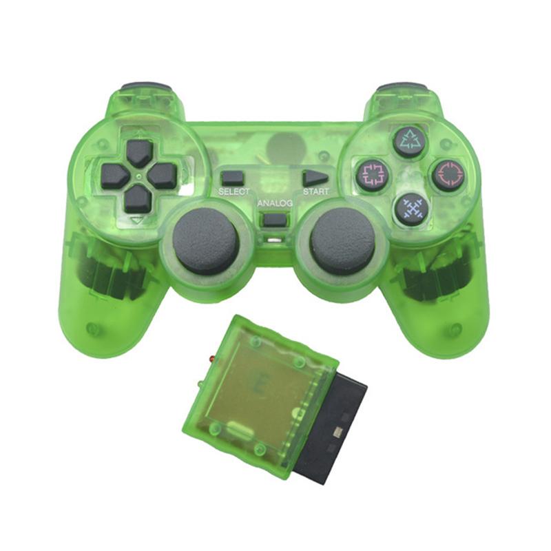 Transparent Color Wireless Gamepad Controller for ps2 Gamepad Game Console Controller 2.4G Vibration