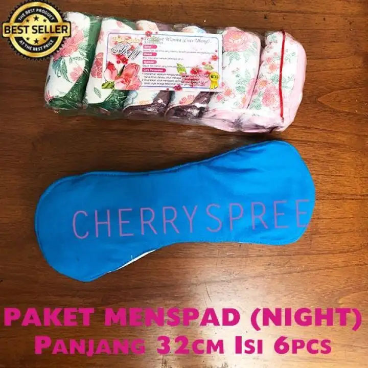Paket Night 6pcs Menspad Malam 32cm Pembalut Wanita Pembalut Kain Cuci Ulang Pembalut Menstrual Shofy Night Motif Katun Bunga Bahan Lembut 6pcs Lazada Indonesia