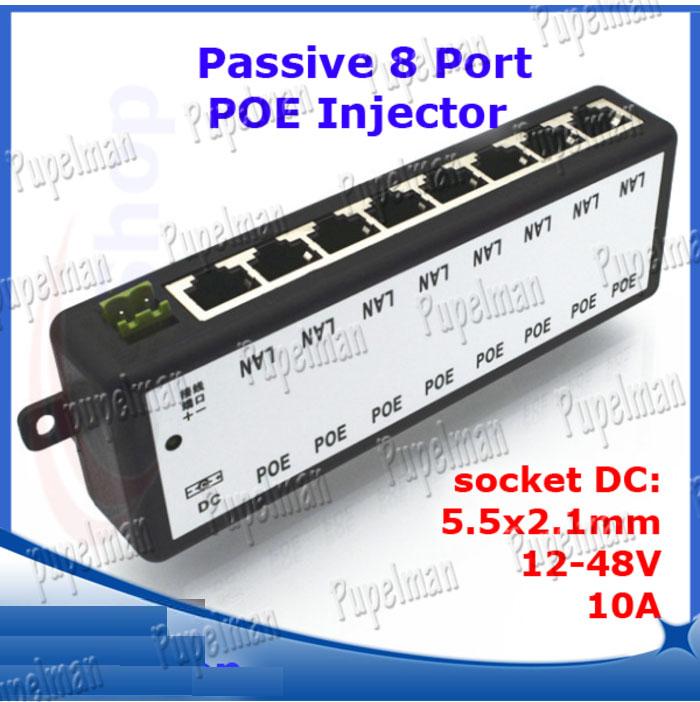 8 PORT PASIF POE IP CCTV CAMERA VOIP ROUTER POE PASSIVE POE INJECTOR ...
