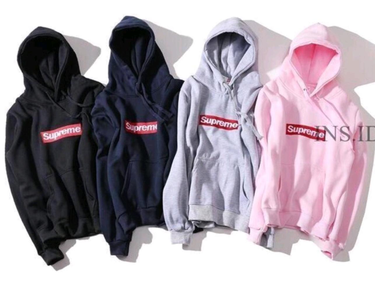 jaket pink supreme