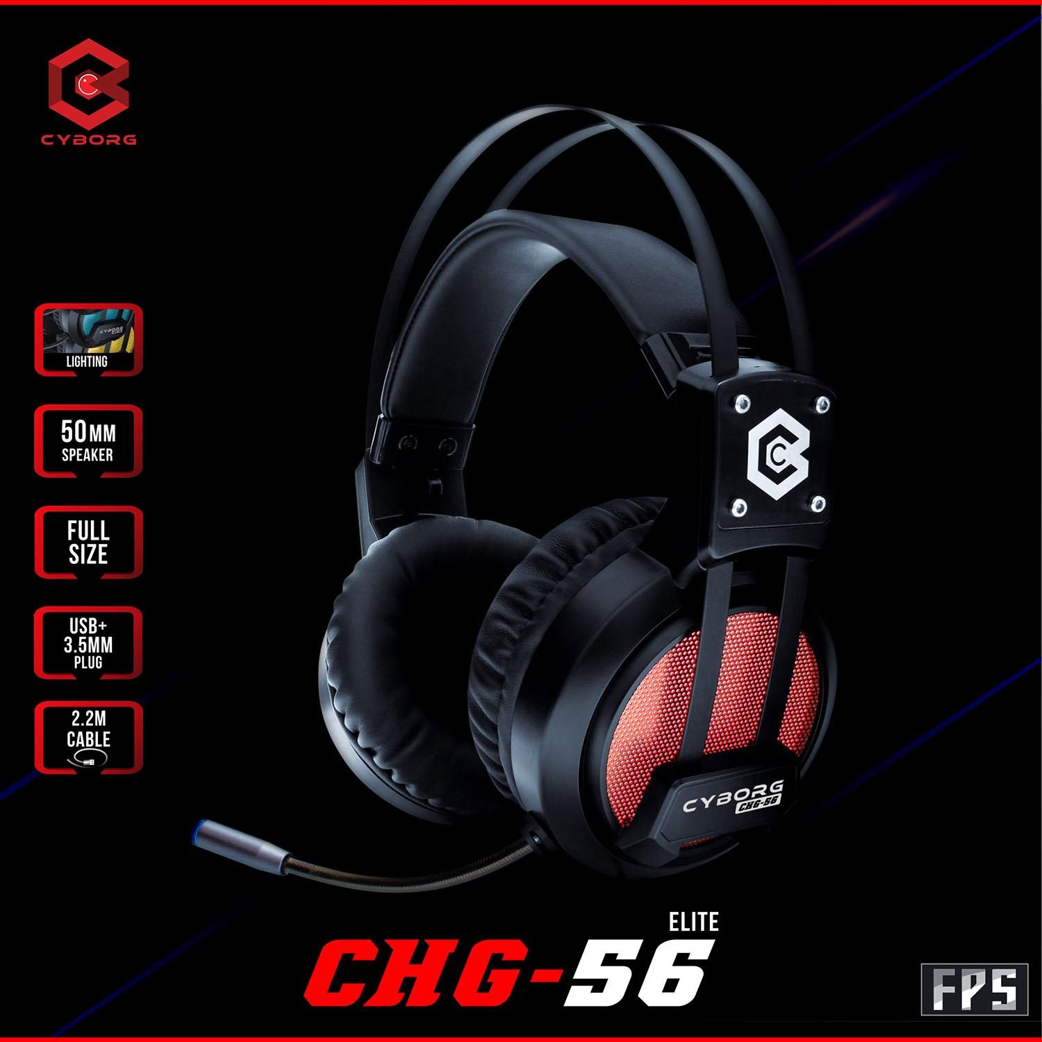 Headset Harga terupdate 2 jam lalu HeadSet Cyborg CHG 56 Elite