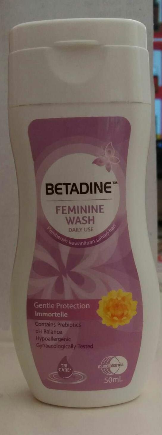 Betadine feminine wash liquid gentle protection Lazada Indonesia