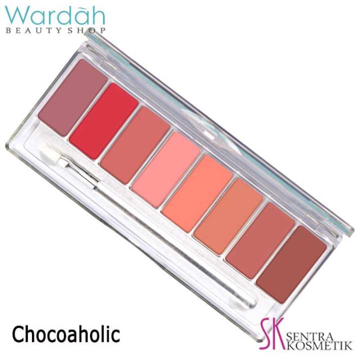 wardah lip pallete chocoaholic membeli jualan set wardah lip pallete chocoaholic membeli jualan set