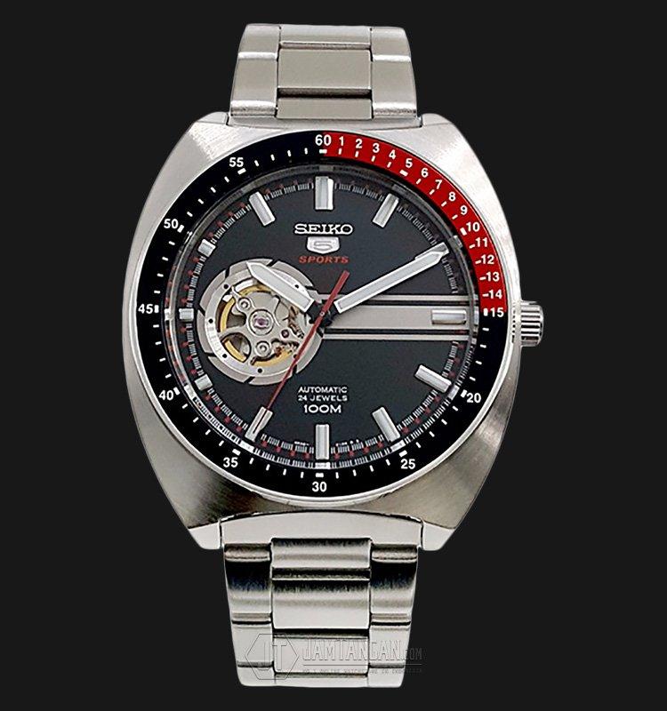 Jam Tangan Seiko 5 Sports SSA329K1 Automatic Open Heart Black Dial  Stainless Steel Original Garansi Resmi | Lazada Indonesia