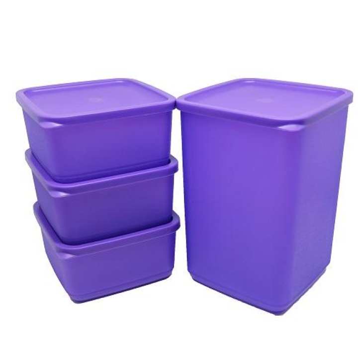 Lula Tempat Penyimpanan Makanan Set Isi 4 Ungu | Lazada