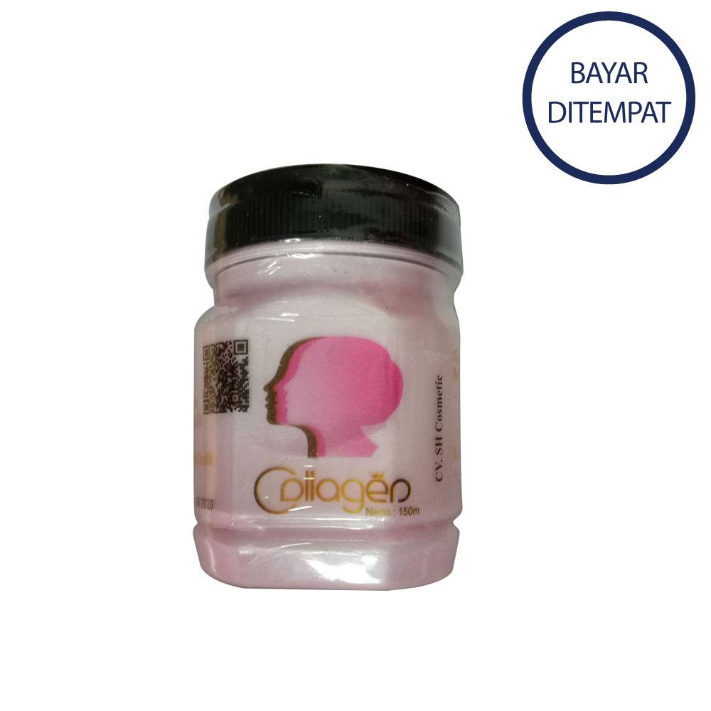 Collagen Cream Bibit Pemutih Kulit 150ml warna pink